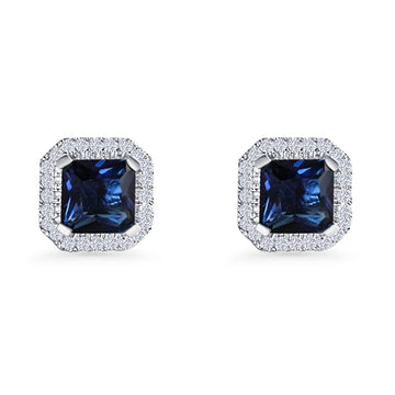 Cushion Cut Stud Earrings